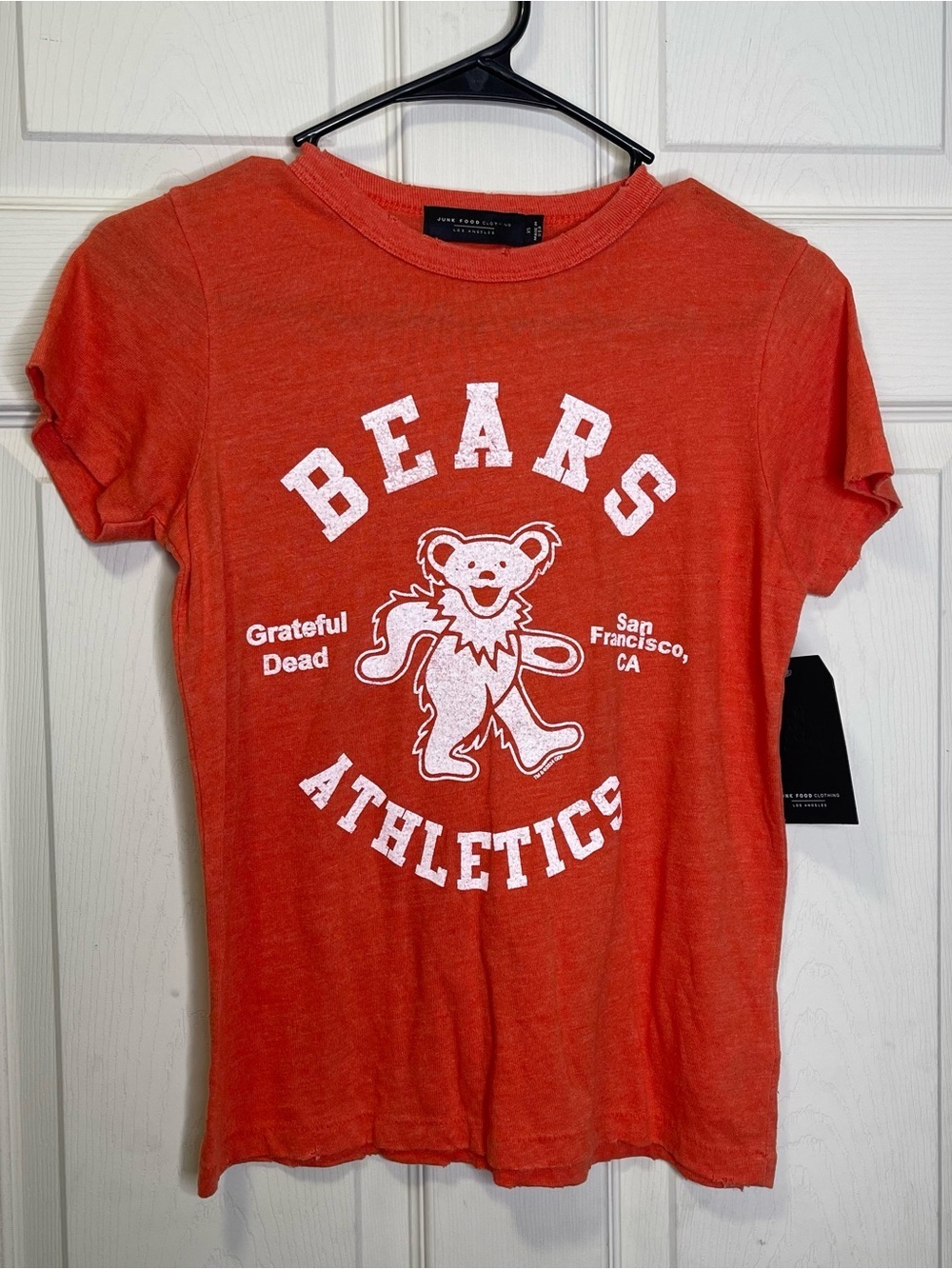 Junk Food Clothing Women's Grateful Dead Bears Athletic Original Tee Sz XS